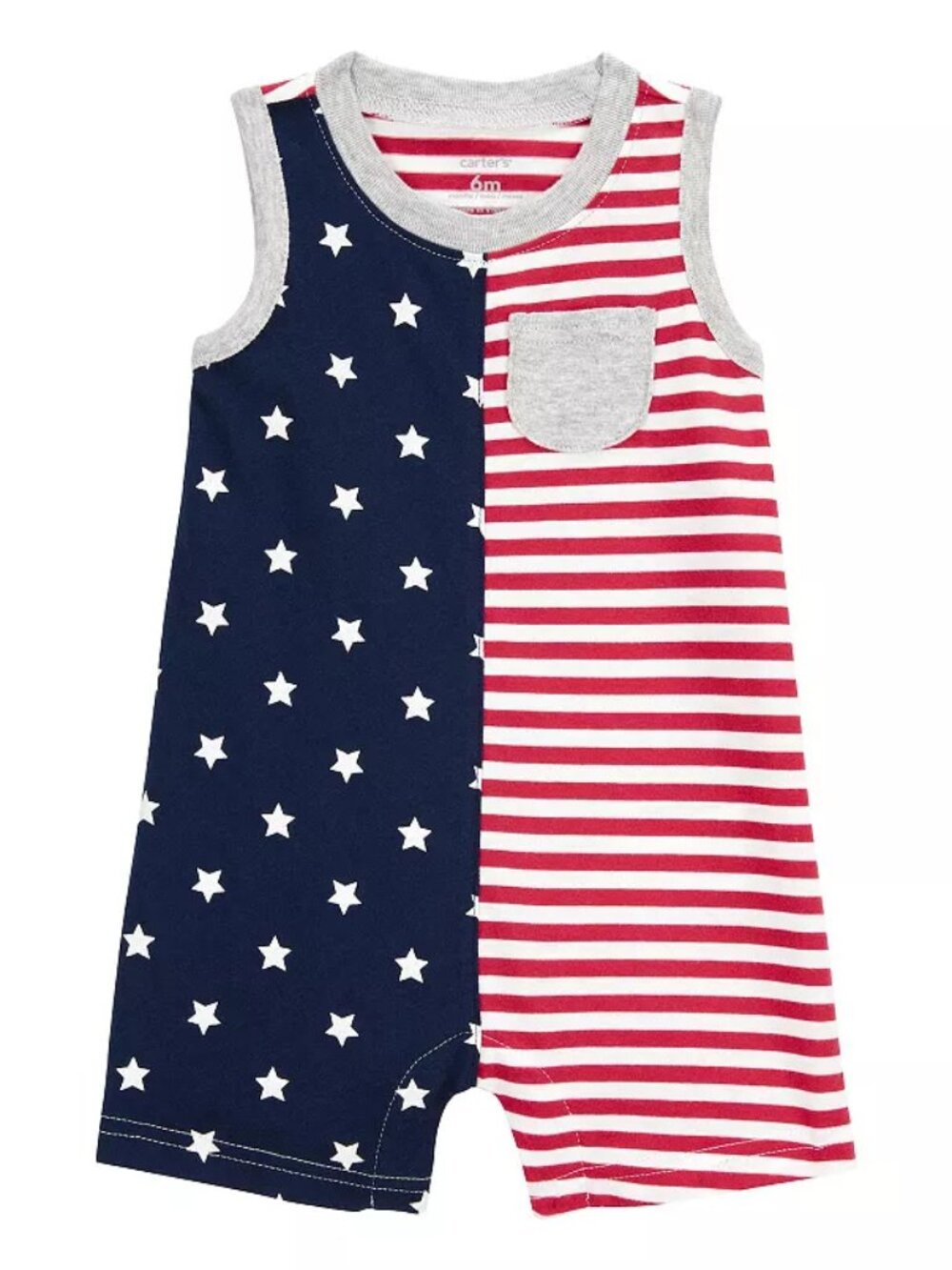 Baby Boy Carter's American Flag Romper, 6 Monthes